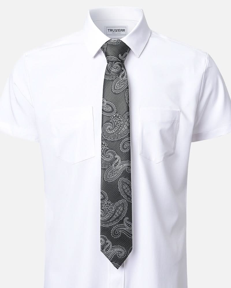 Immortal Paisley Tie Black