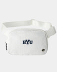 BYU Static White Crossbody