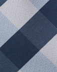 Immortal Navy Light Blue Checkered Dress Tie - Navy