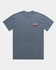 4th of July USA Eagle Faded Indigo T-shirt