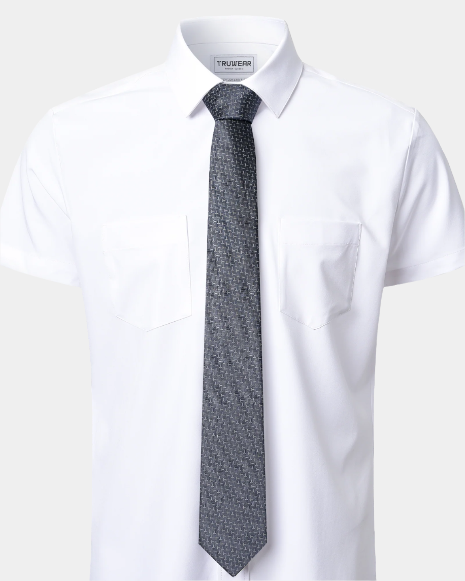 Elite Silk Tie T Pattern Dark Blue