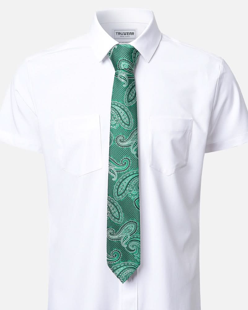 Immortal Paisley Tie Green