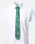Immortal Paisley Tie Green