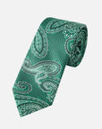 Immortal Paisley Tie Green