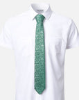 Immortal Floral Tie Green - Green
