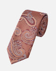 Immortal Paisley Tie Terracotta