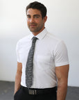 Phenom Classic White Short Sleeve Dress Shirt