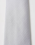 Elite Silk Tie Geometric Pattern Creme