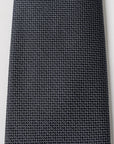 Elite Silk Tie Geometric Pattern Navy
