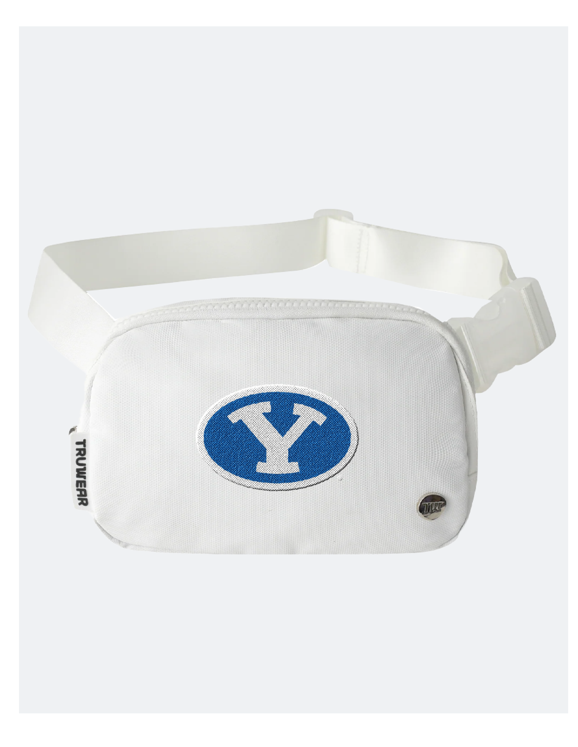 BYU Static White Crossbody