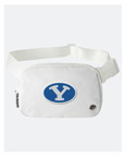 BYU Static White Crossbody