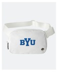 BYU Static White Crossbody