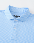 Elevation Polo Blue Houndstooth