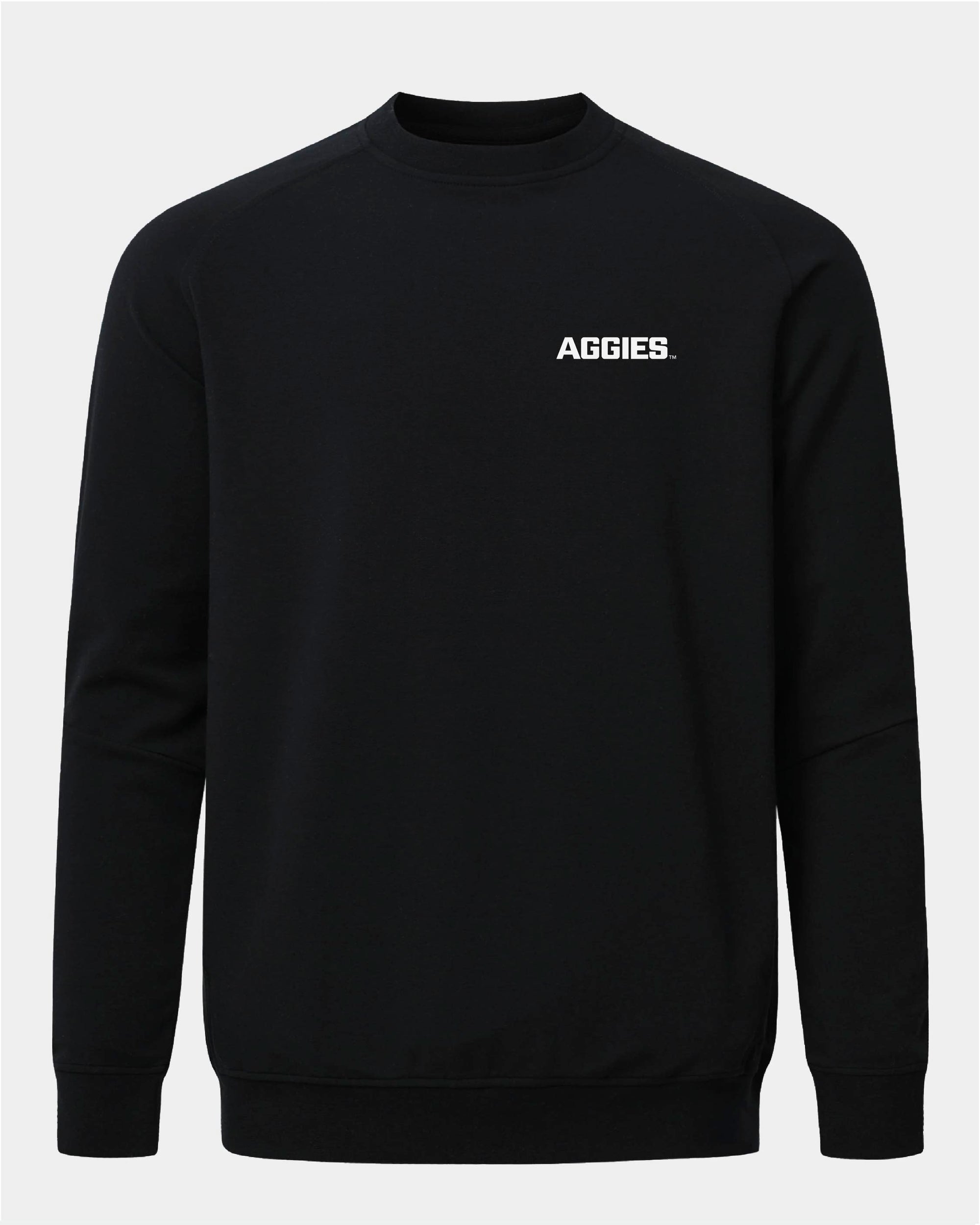 USU Meridian Black Crewneck