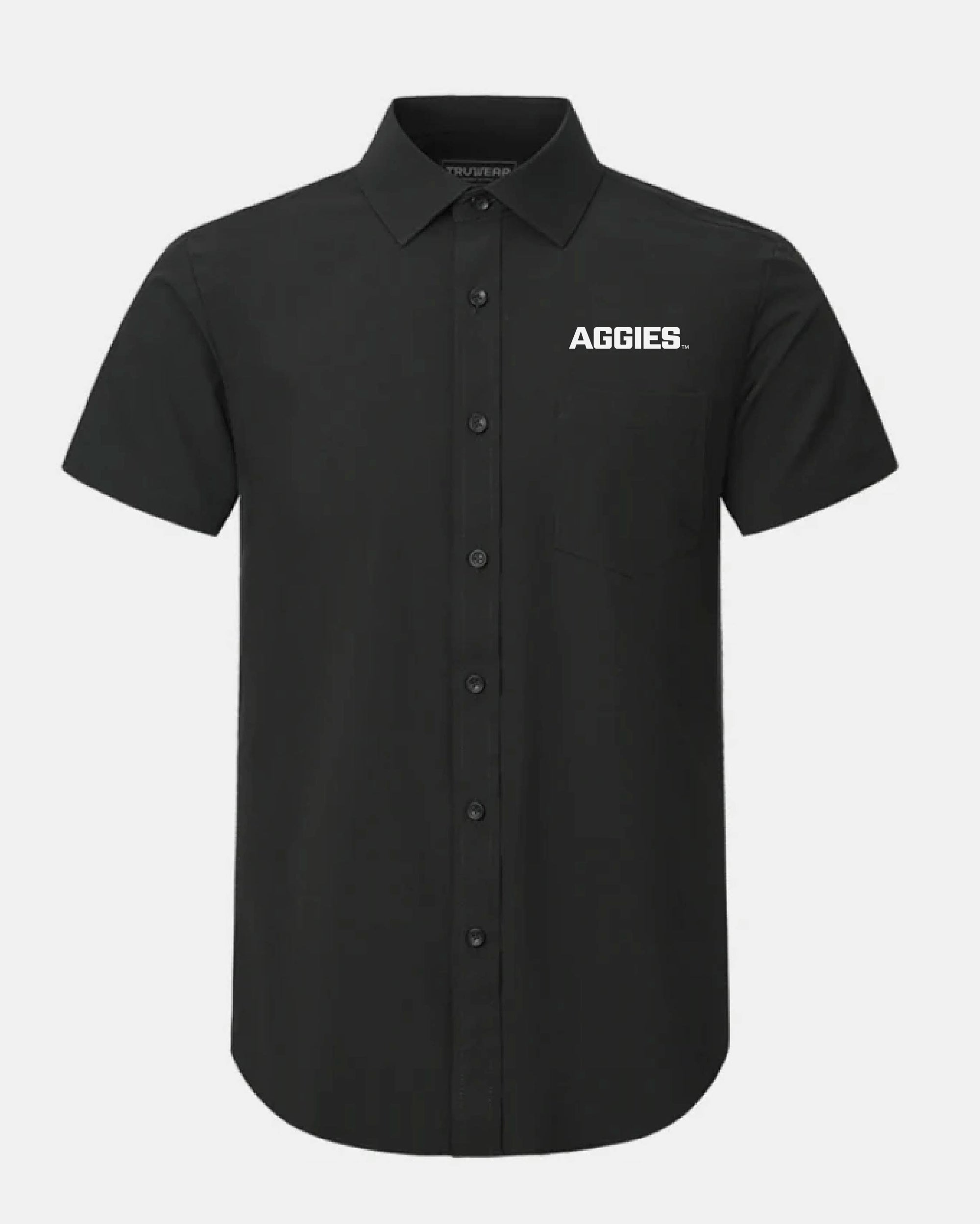 USU Phenom Classic Black Short Sleeve Dress Shirt
