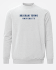 BYU Meridian Heather Grey Crewneck