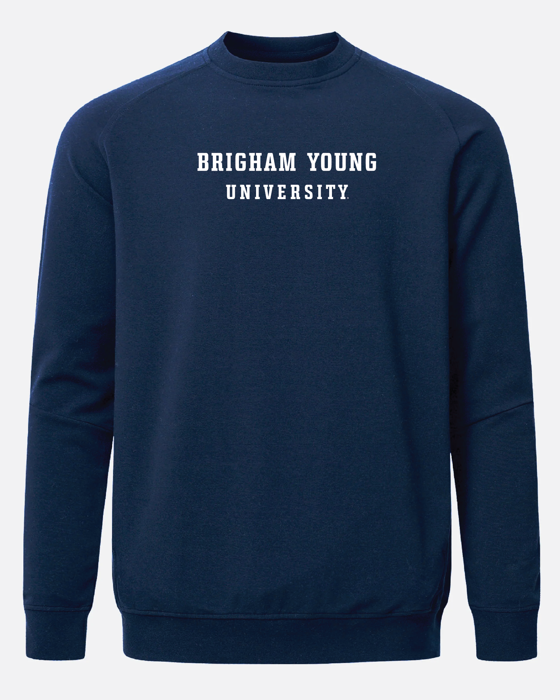 BYU Meridian Heather Navy Crewneck