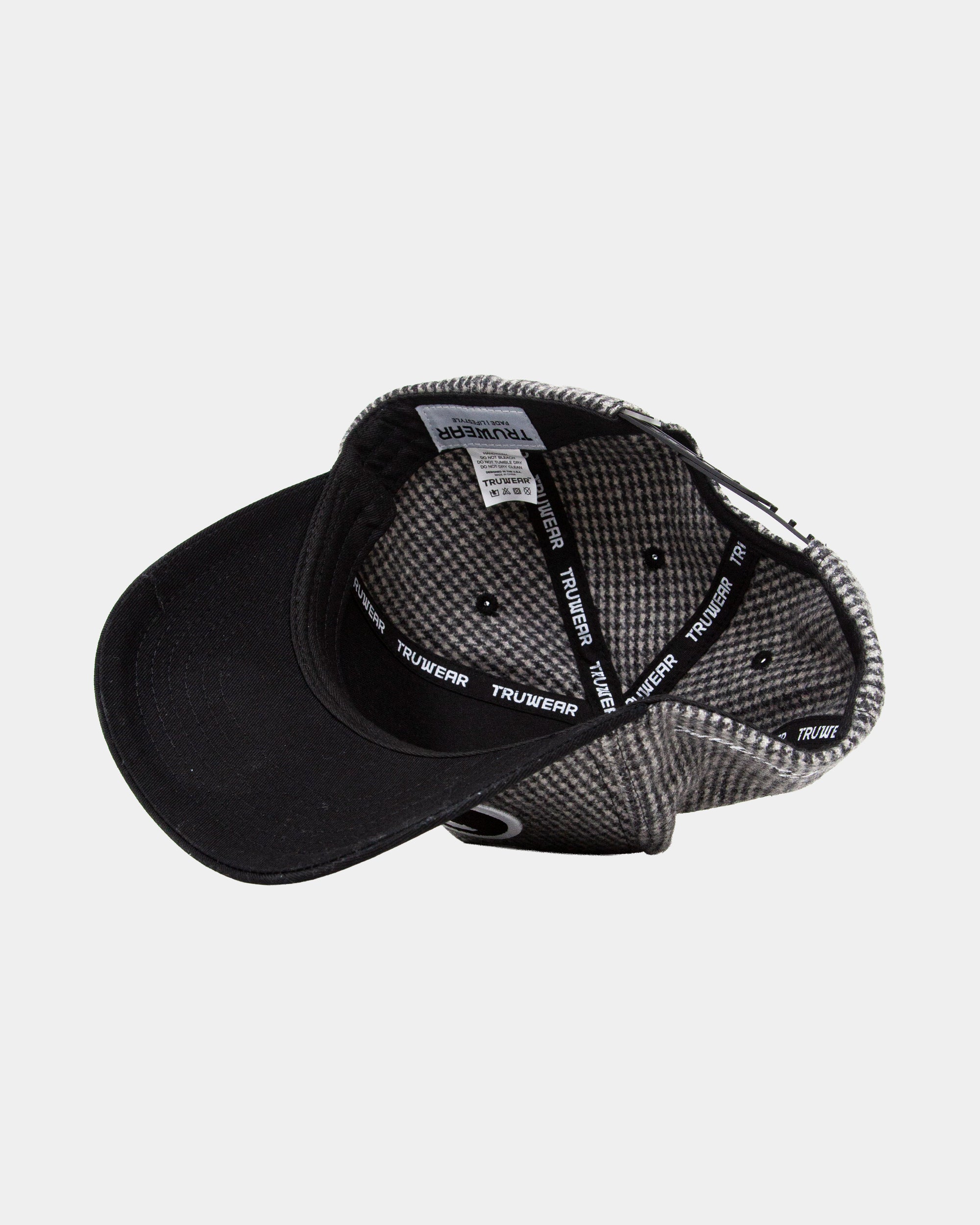 BYU Y Grey/Black Houndstooth Fade Hat
