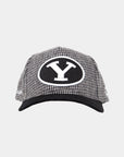 BYU Y Grey/Black Houndstooth Fade Hat