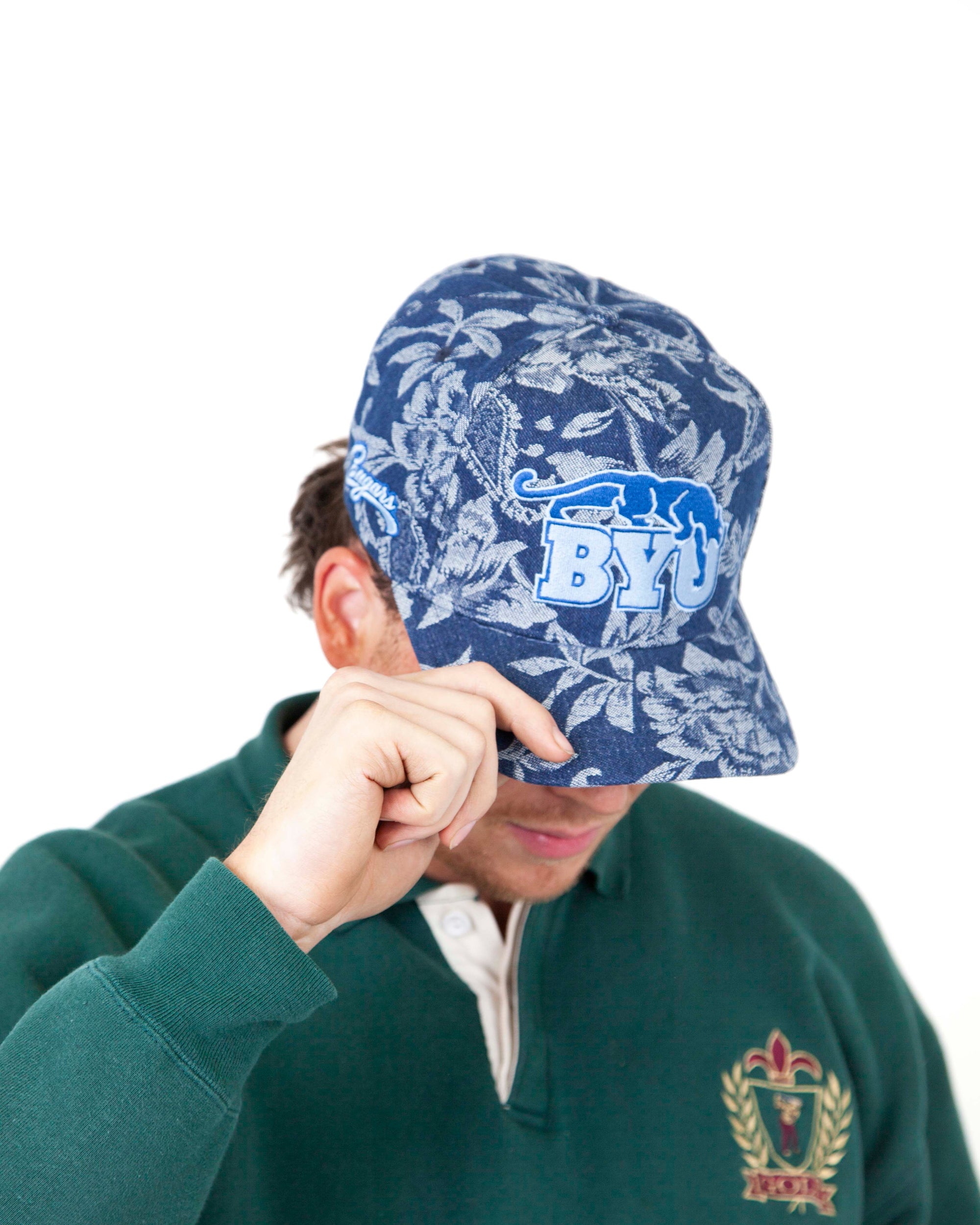 BYU Navy Church Couch Hat Adult