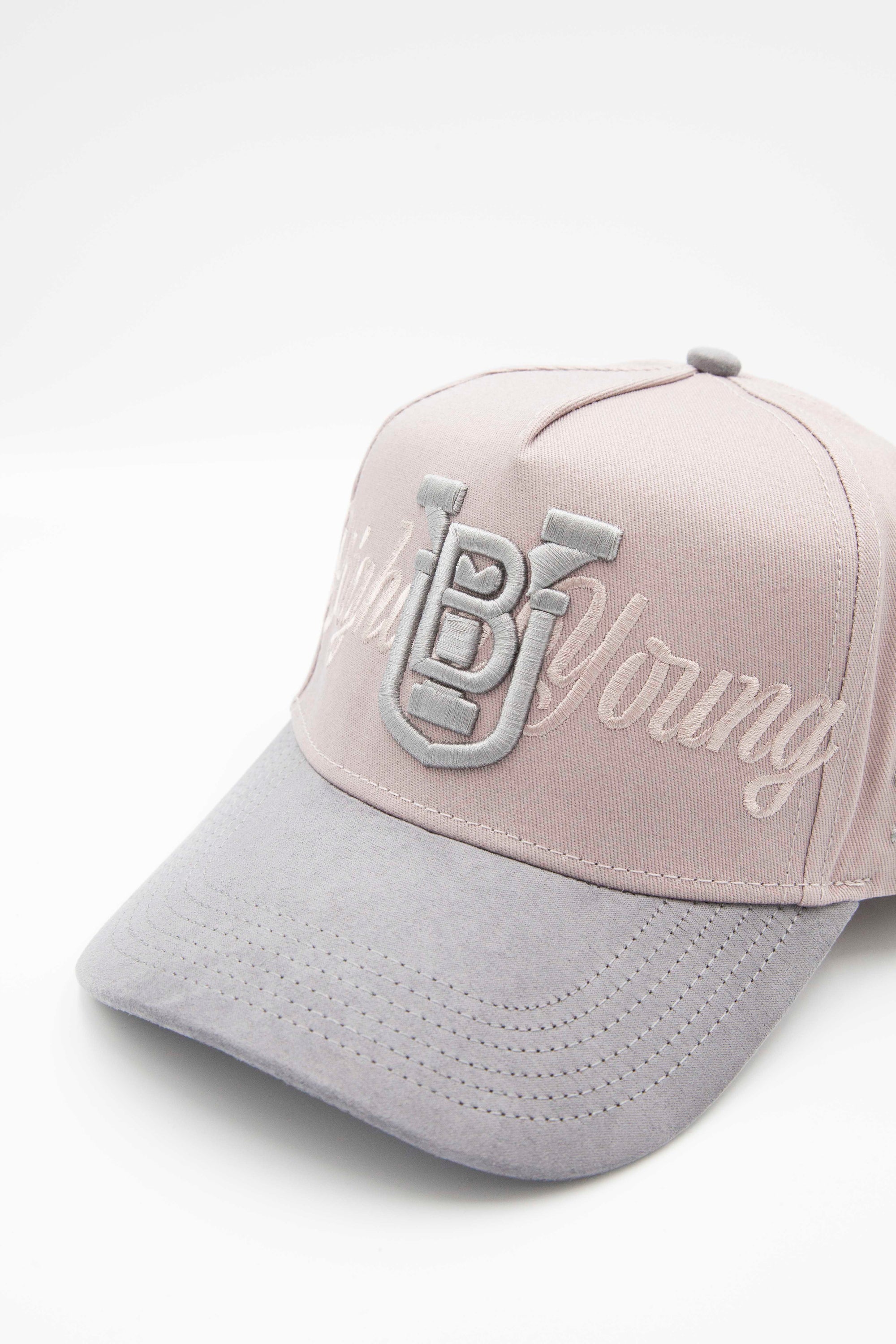 BYU Grey and Silver Suede Brim Hat