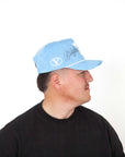 Powder Blue Corduroy Cougar Y Rope Hat - Blue