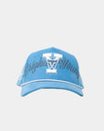 Powder Blue Corduroy Cougar Y Rope Hat - Blue