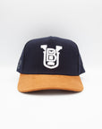 BYU Stacked Navy & Tan Suede Brim Fade Hat