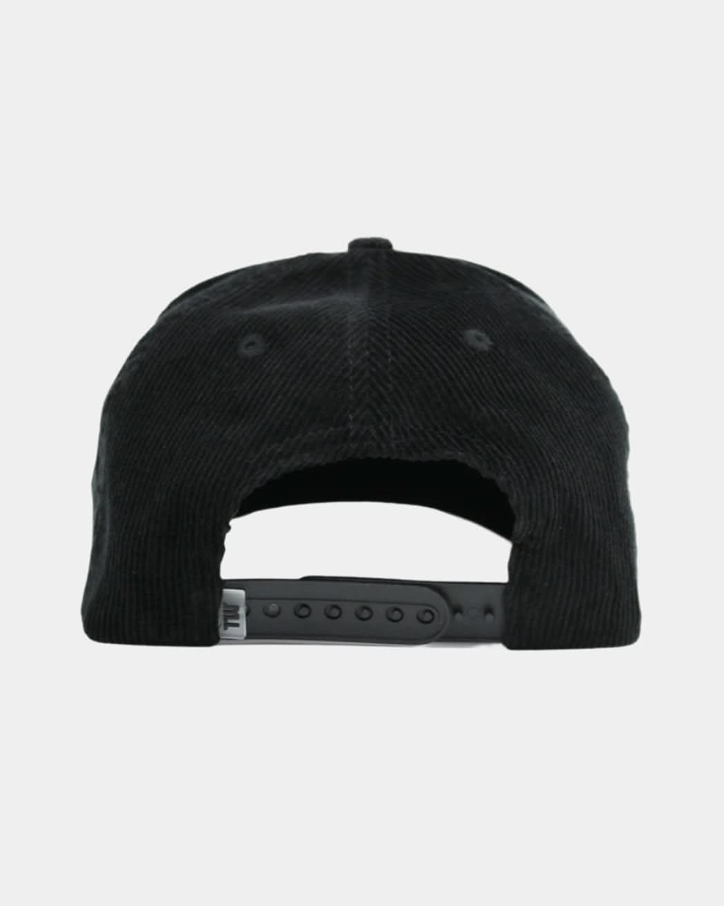 Black Full Cord Fade Hat - Black