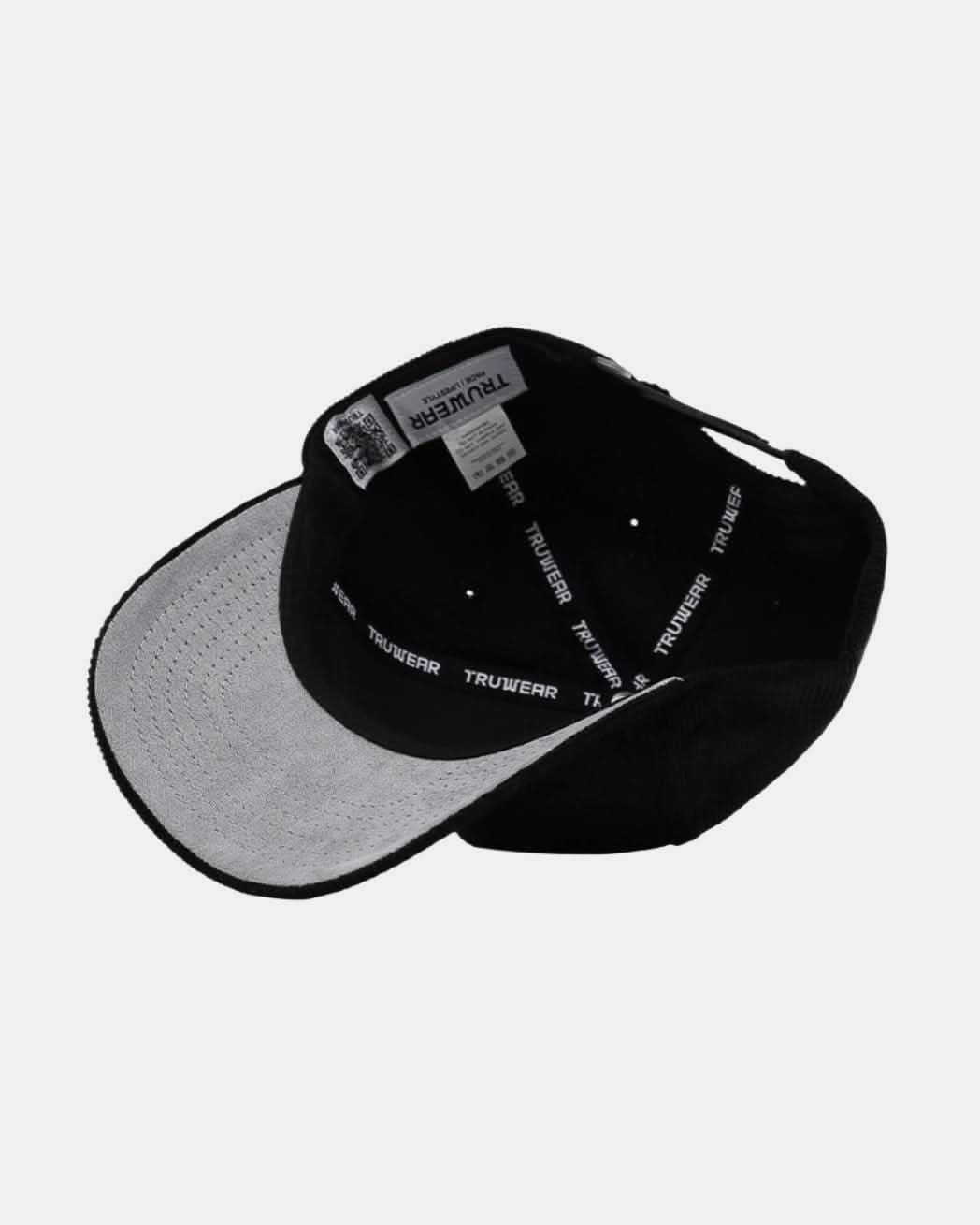 Black Full Cord Fade Hat - Black