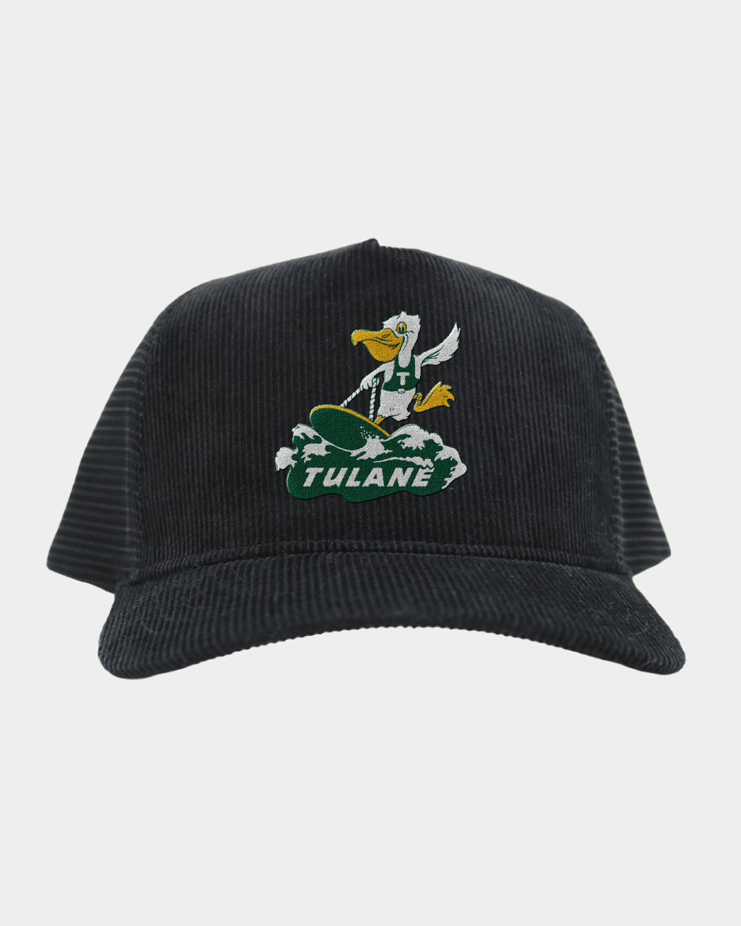 Tulane Black Full Cord Fade Hat