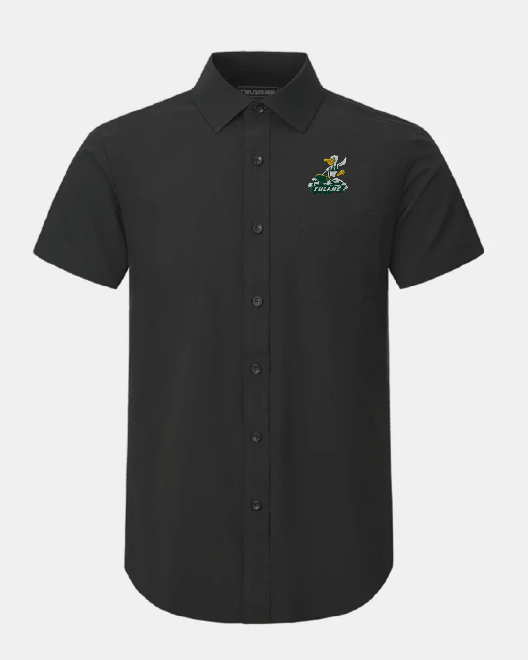 Tulane Phenom Classic Black Short Sleeve Dress Shirt