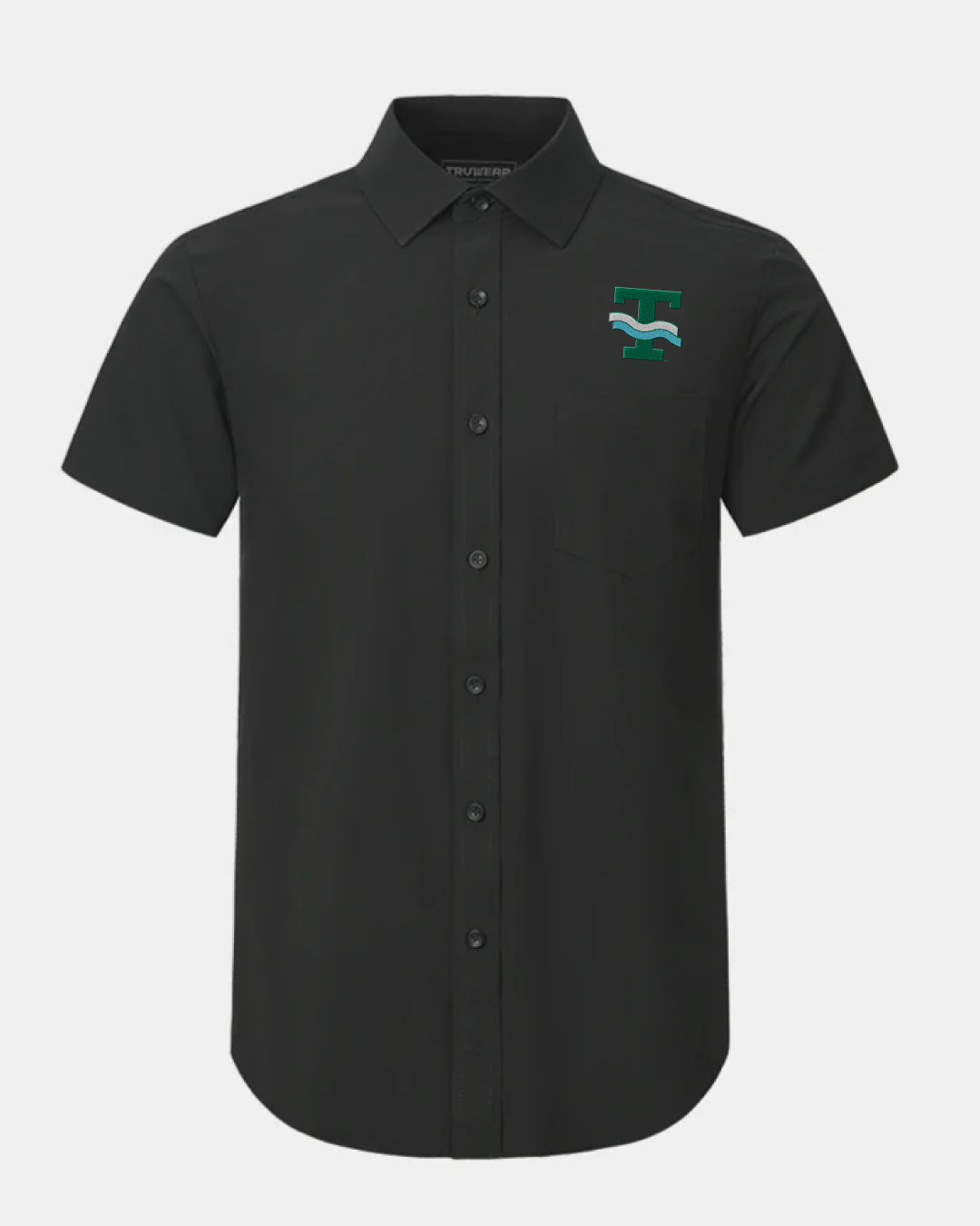 Tulane Phenom Classic Black Short Sleeve Dress Shirt