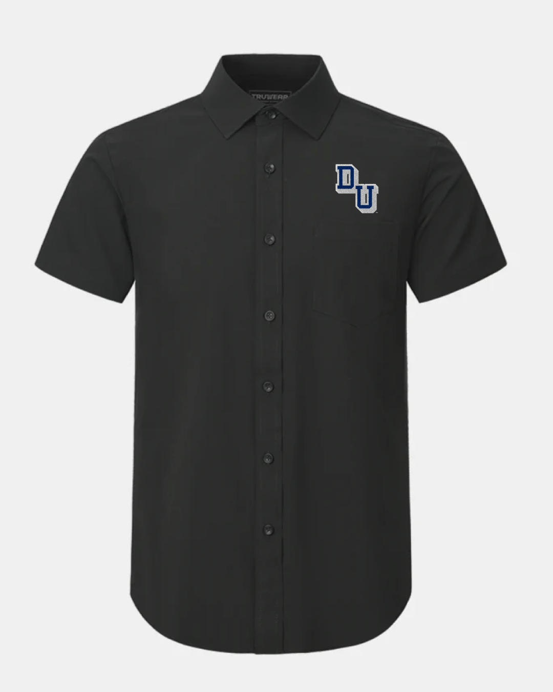Drake Phenom Classic Black Short Sleeve Dress Shirt