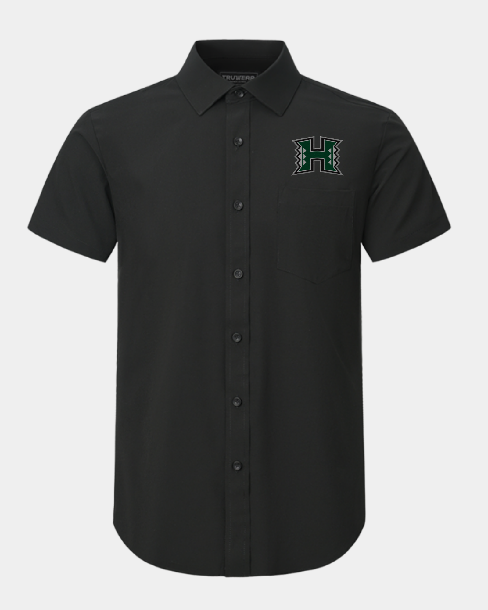 University of Hawaii Phenom Classic Black Short Sleeve Dress Shirt
