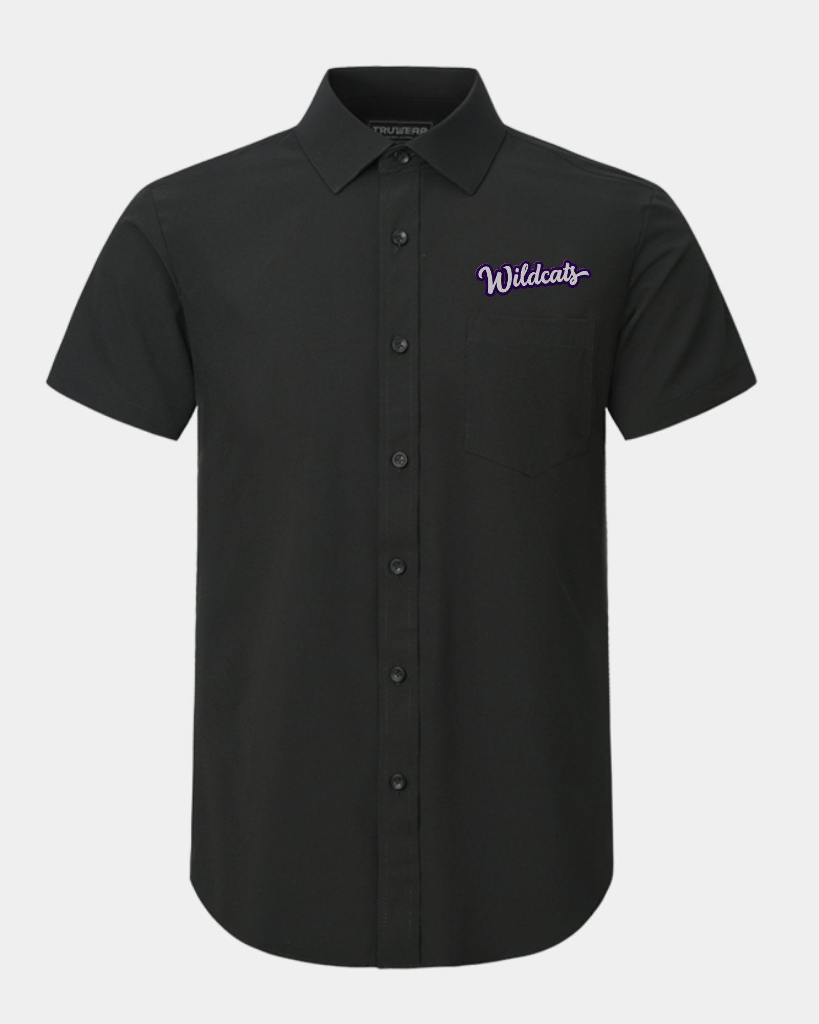 Weber State University Phenom Classic Black Short Sleeve Dress Shirt