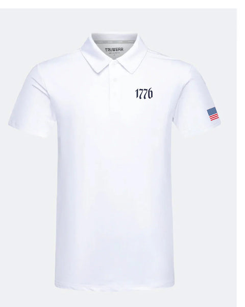 Crest 2.0 Polo White 4th of July 1776 Front