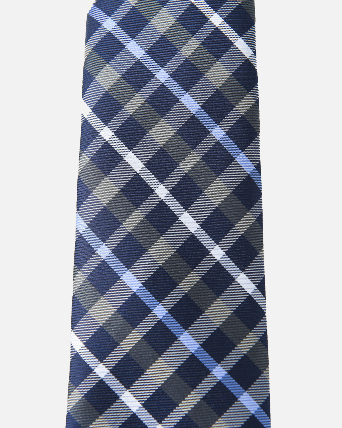 Immortal Charcoal Powder Blue &amp; Navy Stripe Tie