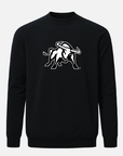 USU Meridian Black Crewneck