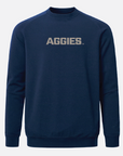 USU Meridian Heather Navy Crewneck