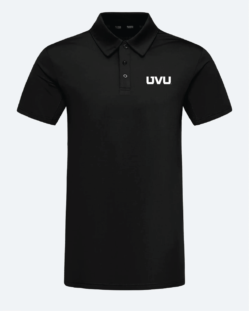 UVU Crest 2.0 Black Polo