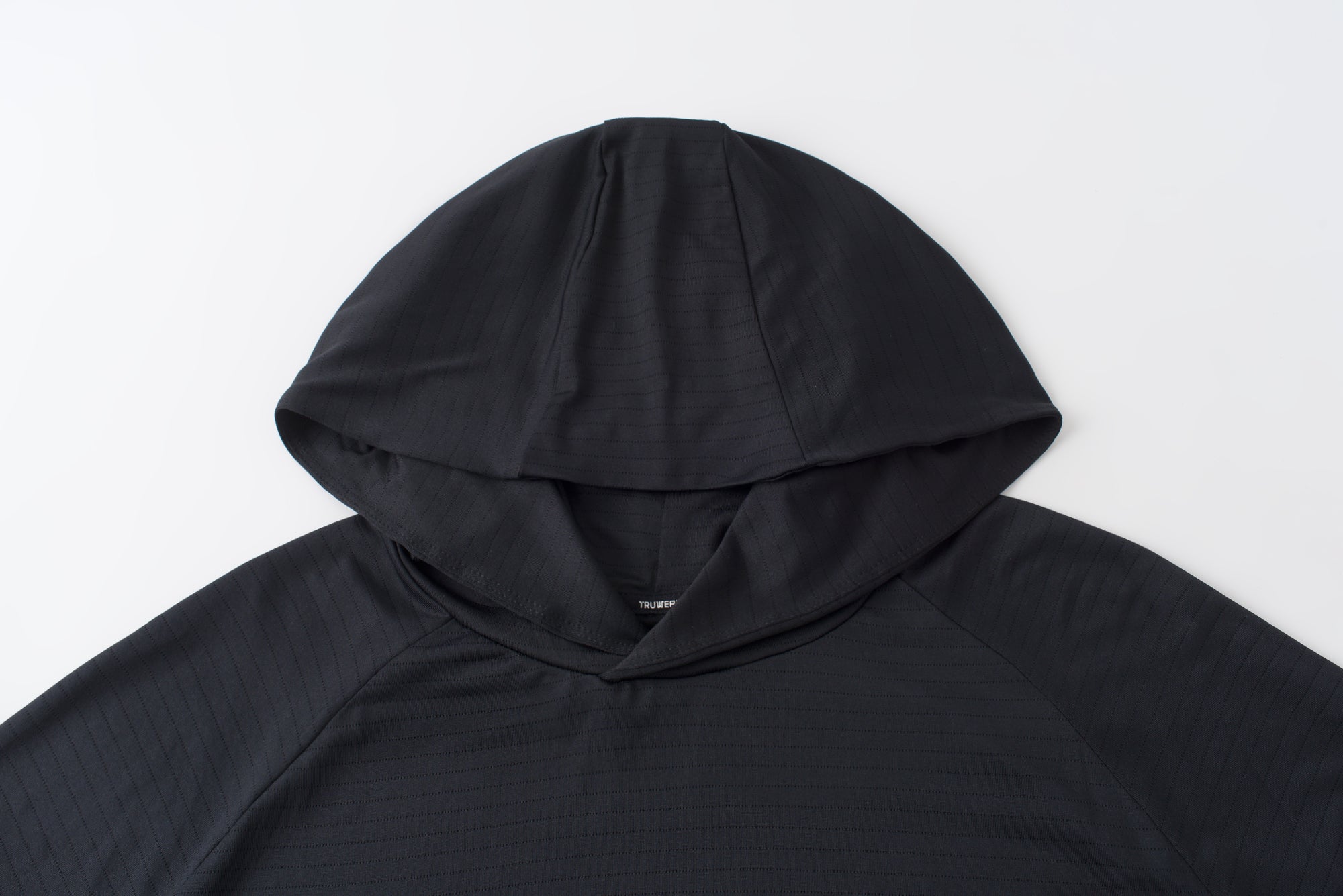 Hooded Cardinal Long Sleeve Black Workout Shirt