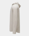 Hooded Cardinal Long Sleeve Cream Workout Shirt - Cardinal