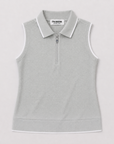 Vanguard Womens Sleeveless Polo Slate Green