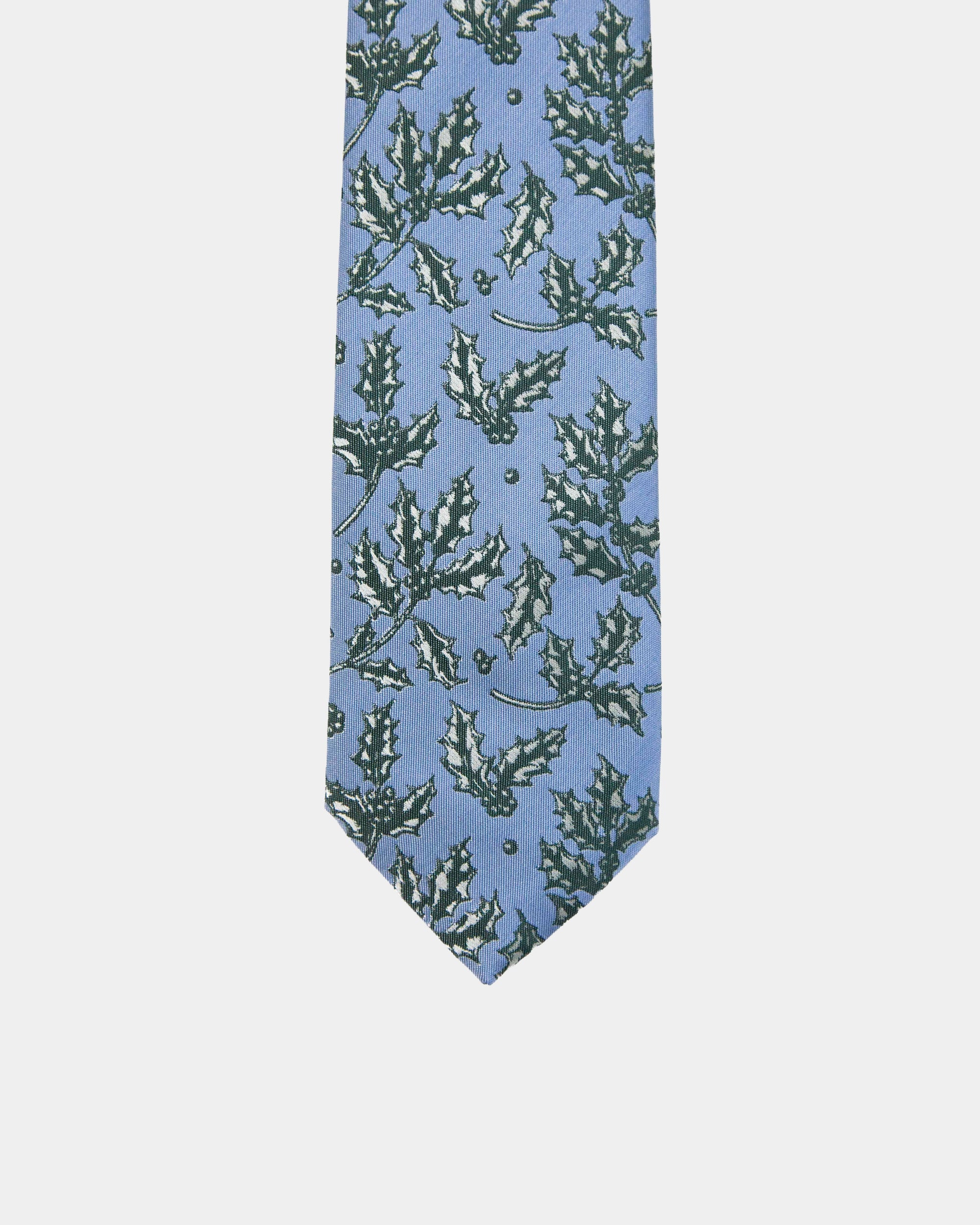Immortal Blue Holly Tie - Blue