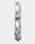 Immortal Crème Green Plaid Tie - Green