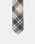 Immortal Crème Green Plaid Tie