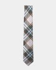 Immortal Crème Green Plaid Tie - Green