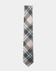 Immortal Crème Green Plaid Tie - Green