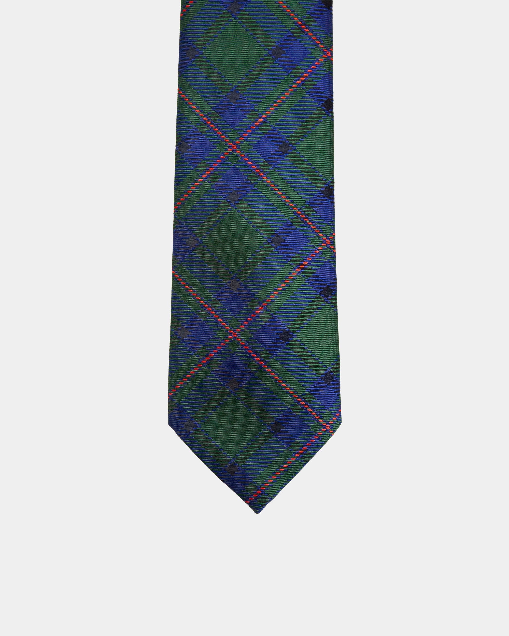 Immortal Tartan Dark Green Tie - Green